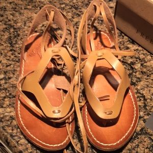 Freebird by Steven natural leather sandals.